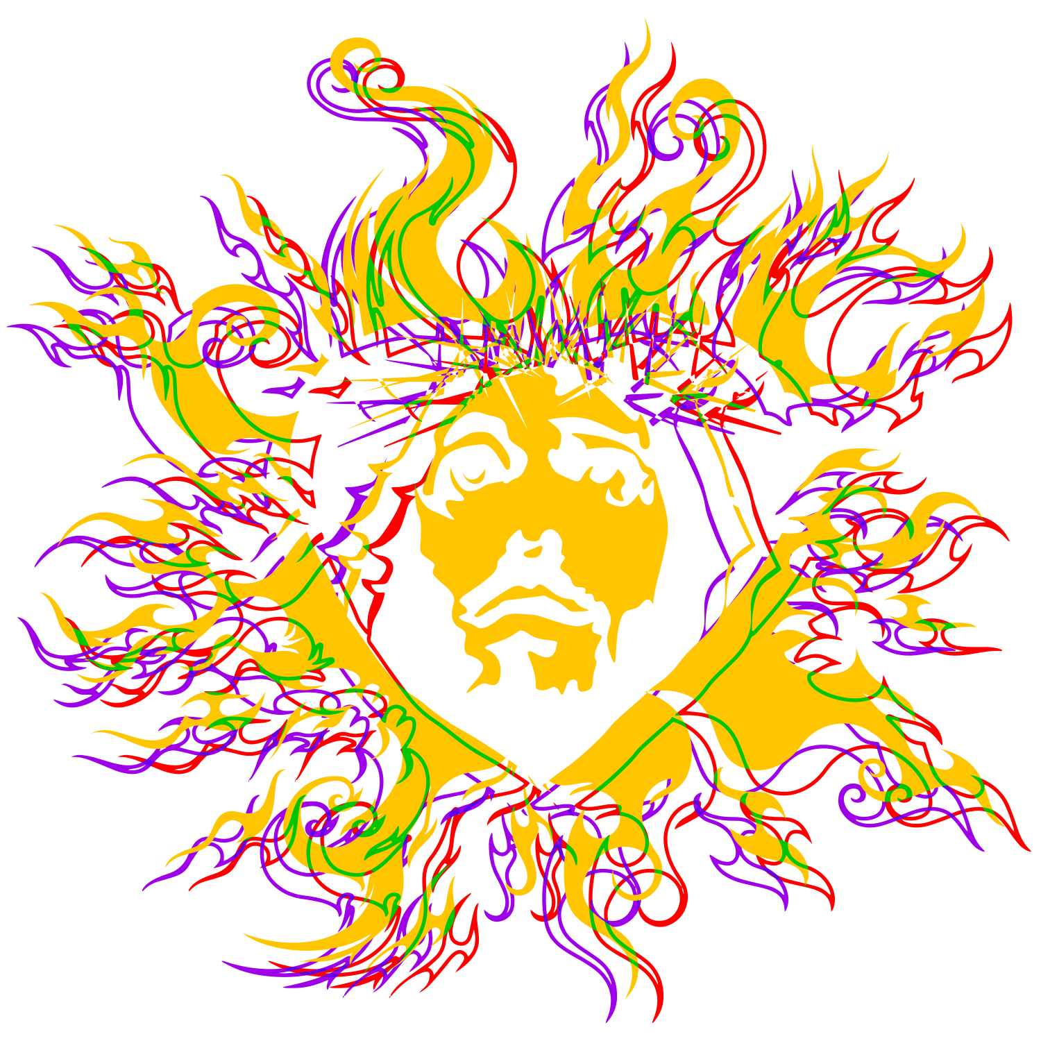 Hearts On Fire 2023 Jesus flame logo